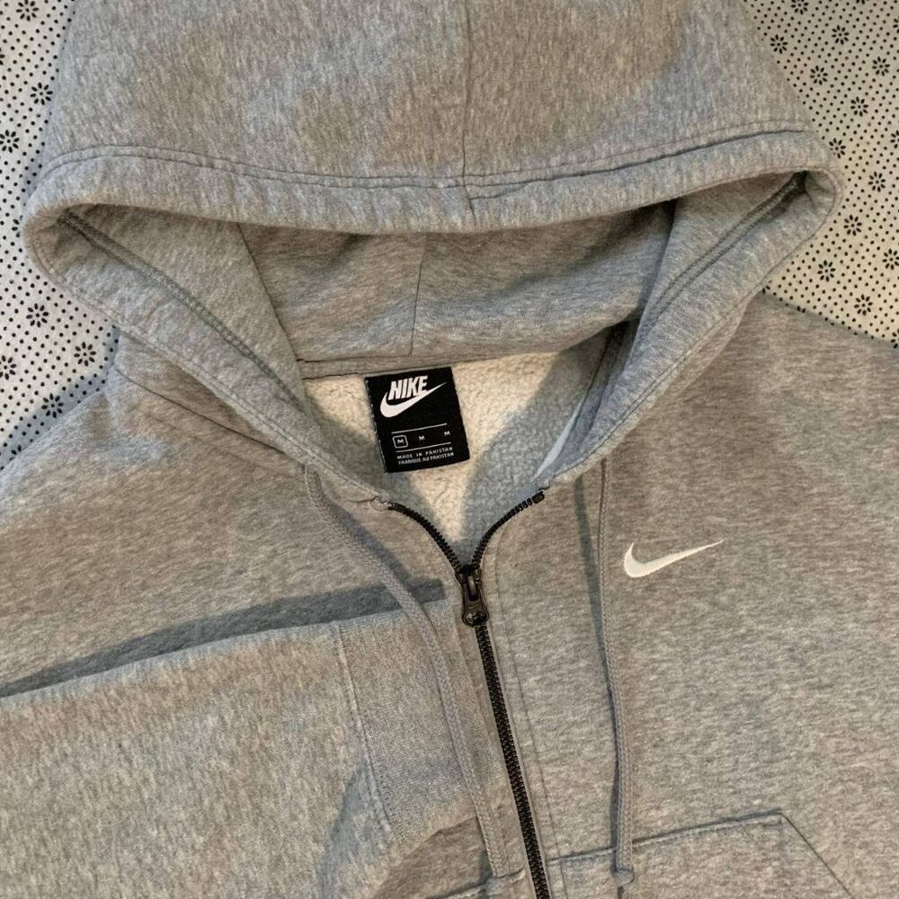 Nike Sportswear Phoenix Fleece Women's Oversized Cropped Full-Zip Hoodie M Gray